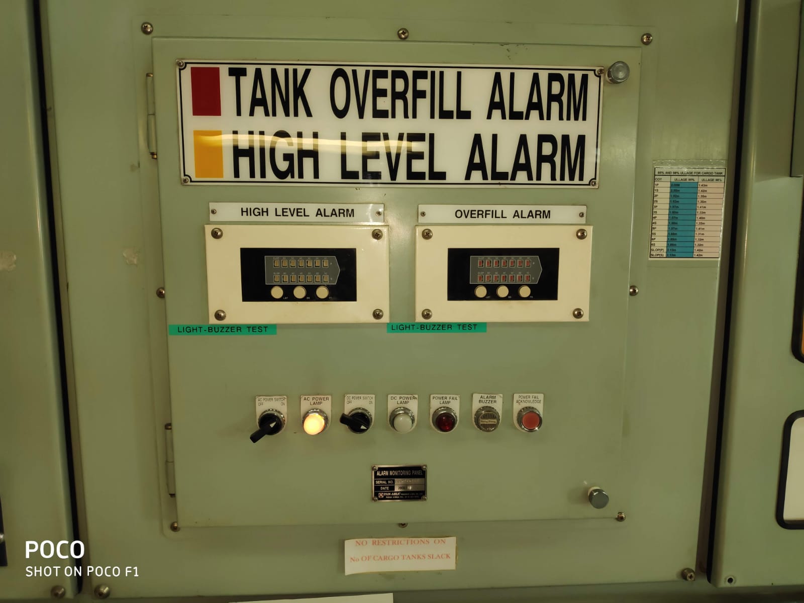 Tank Overfill Alarm